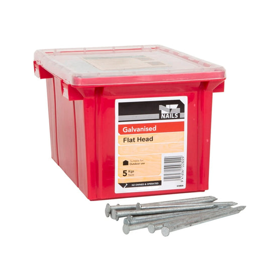 90mmx3.55mm Galv Flathead Nail - 5kg