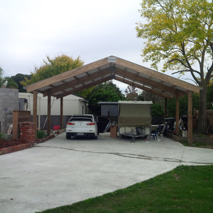 GABLE CARPORT - 6.0mD x 6.0mW