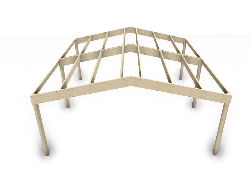 GABLE CARPORT - 6.0mD x 6.0mW