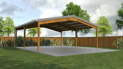GABLE CARPORT - 6.0mD x 6.0mW